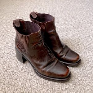 Vintage Cole Haan Green Label Ankle Boots Brown